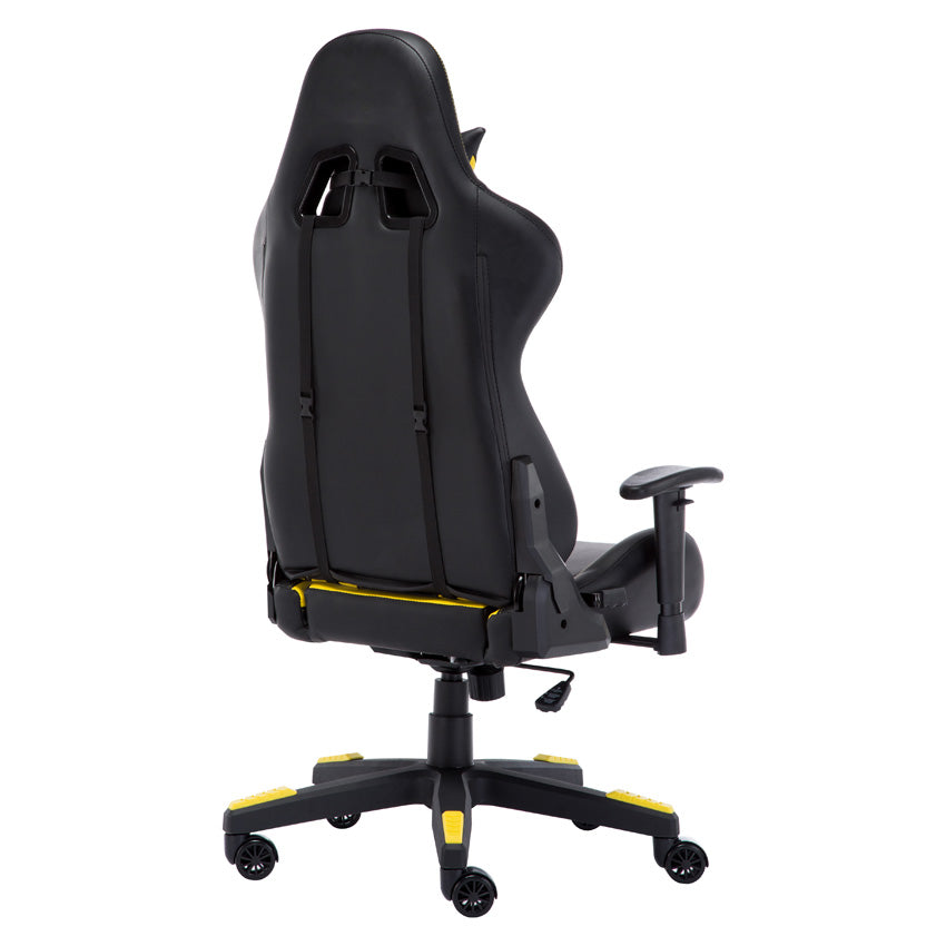 LC Power Gaming Stuhl, Büro Sessel LC-Power 600BY schwarz/gelb