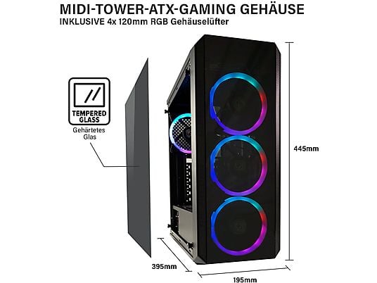 GREED® MK2 - Gaming PC, Gaming Computer - Intel Core i7 12700F + Nvidia Geforce RTX 5060