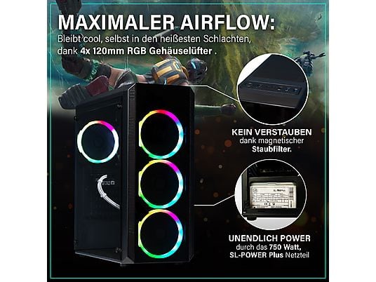 GREED® MK2 - Gaming PC, Gaming Computer - Intel Core i7 12700F + Nvidia Geforce RTX 5060