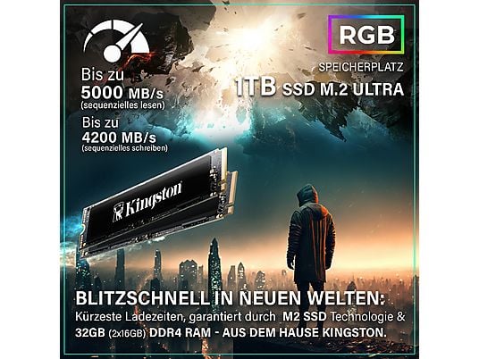 GREED® MK2 - Gaming PC, Gaming Computer - Intel Core i7 12700F + Nvidia Geforce RTX 5060