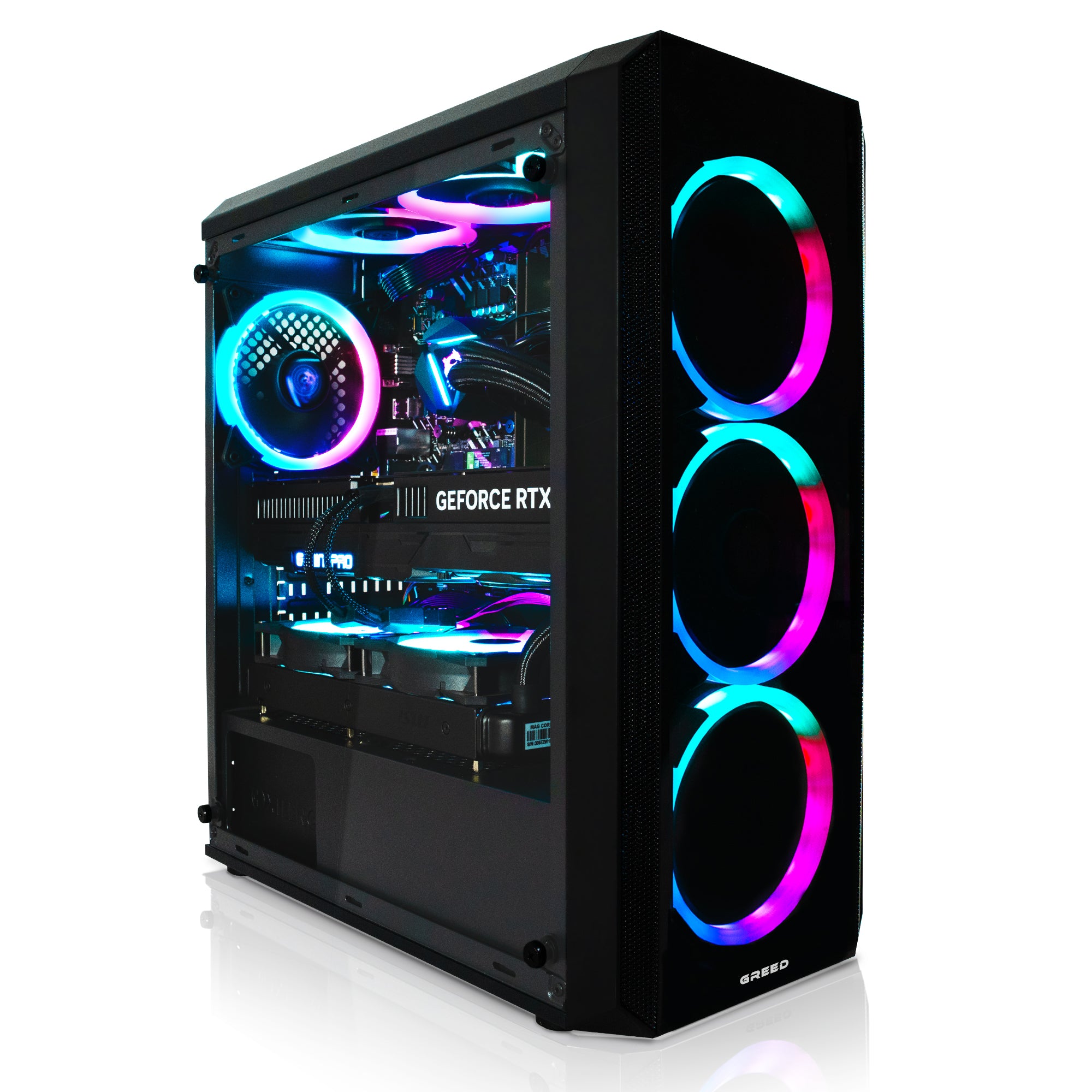 Greed® MK2 Pro AMD - High End Gaming PC, Gaming Computer - AMD Ryzen 7 5700X + Nvidia Geforce RTX 5070 12 GB