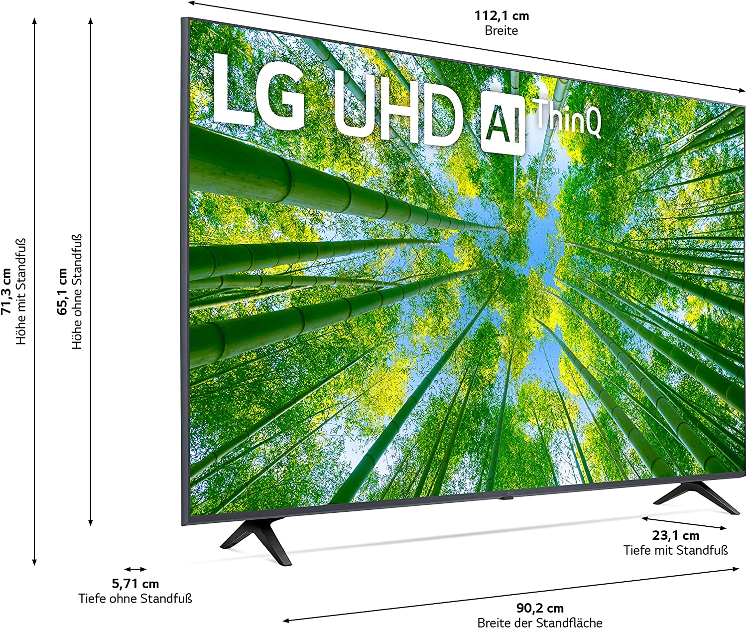 LG 50 Zoll Fernseher, LCD ULTRA HD 4K Smart TV  50UQ80009LB